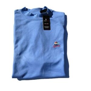 Mens Athleisure NBC Sports Moc Neck Athletic Shirt